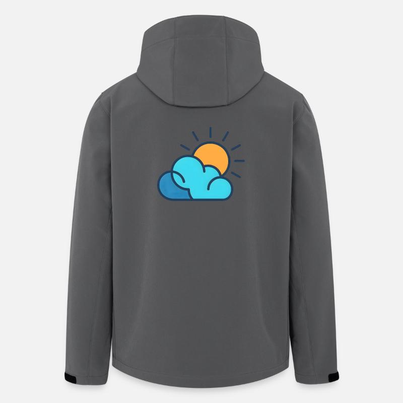 Sun over clouds - Men’s Recycled Softshell Jacket by Stanley/Stella - anthracite