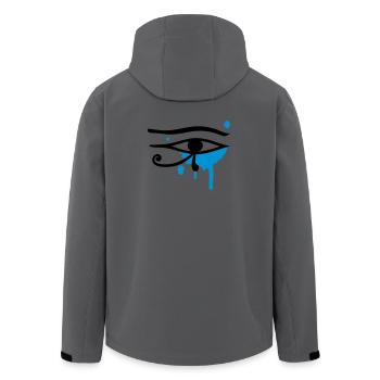 L'oeil d'Horus - Veste softshell homme en polyester recyclé Stanley/Stella - charbon - Dos - AI Model Male 185 light (185cm)