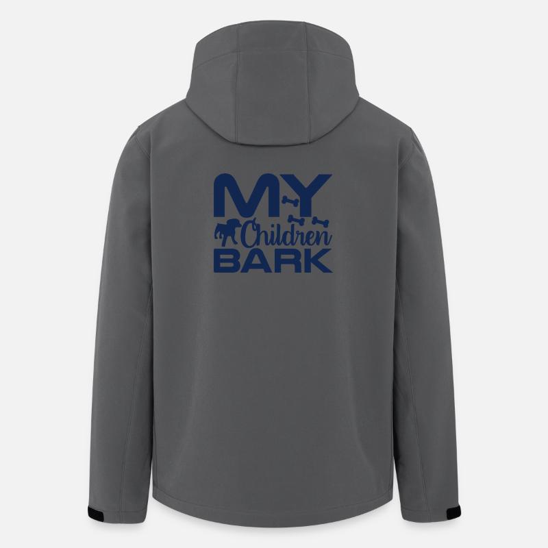 Hunde Bellen - Recycelte Männer Softshell-Jacke von Stanley/Stella - Anthrazit