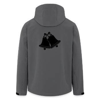 Image de l’ombre des cloches de l’église - Veste softshell homme en polyester recyclé Stanley/Stella - charbon - Dos - AI Model Male 185 light (185cm)