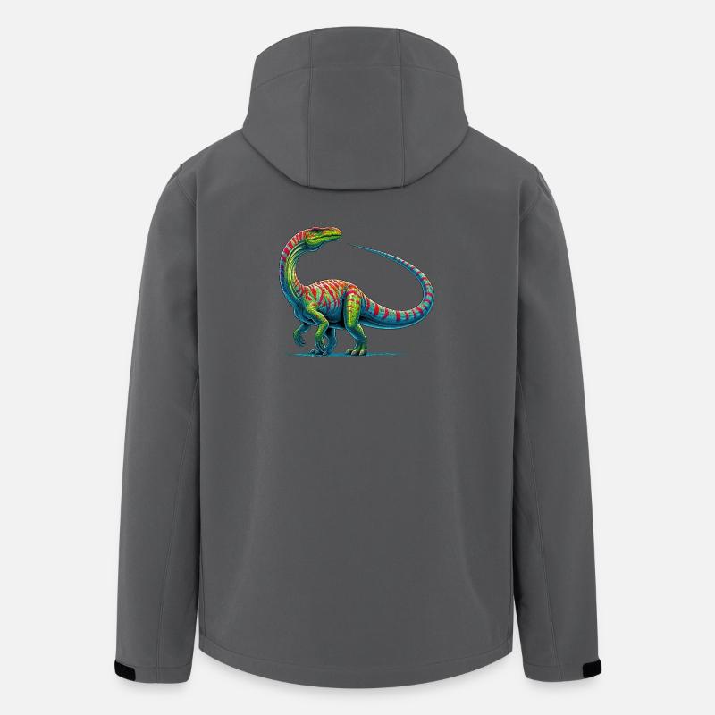 Dinosaur - Men’s Recycled Softshell Jacket by Stanley/Stella - anthracite