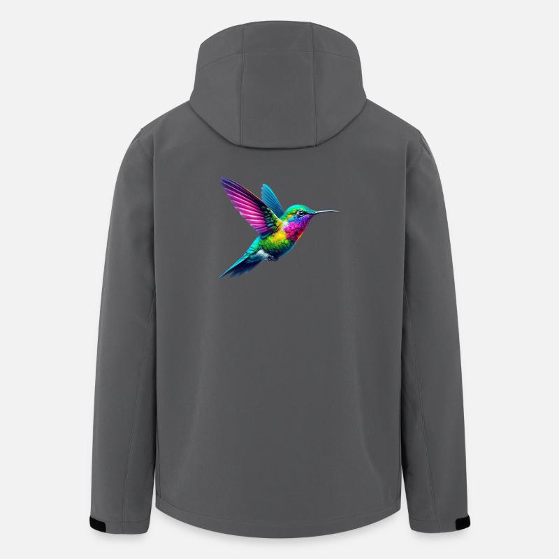 Kolibri - Recycelte Männer Softshell-Jacke von Stanley/Stella - Anthrazit