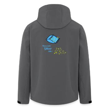 plus de paillettes - Veste softshell homme en polyester recyclé Stanley/Stella - charbon - Dos - AI Model Male 185 light (185cm)