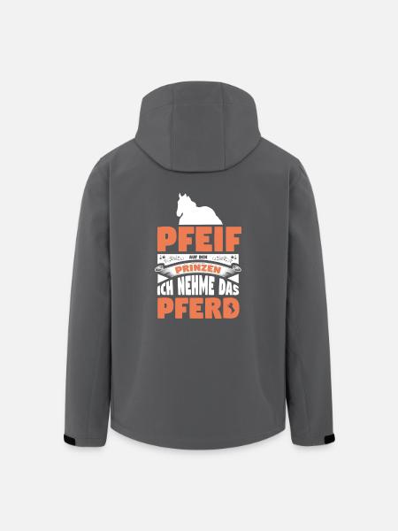 Pferd Pferde - Recycelte Männer Softshell-Jacke von Stanley/Stella - Anthrazit