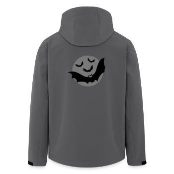 Bats - Men’s Recycled Softshell Jacket by Stanley/Stella - anthracite - Back - AI Model Male 185 light (185cm)