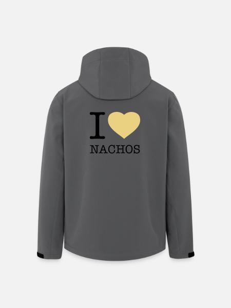 I LOVE NACHOS - Men’s Recycled Softshell Jacket by Stanley/Stella - anthracite