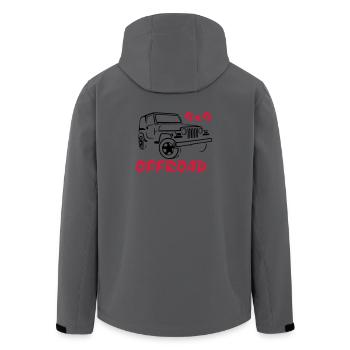 T-shirt Jeep 4x4 Offroad - Veste softshell homme en polyester recyclé Stanley/Stella - charbon - Dos - AI Model Male 185 light (185cm)
