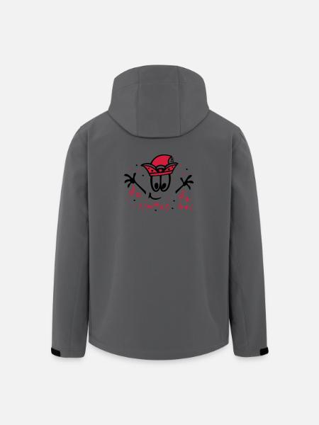 Fasching mit Konfetti, Karneval - Recycelte Männer Softshell-Jacke von Stanley/Stella - Anthrazit