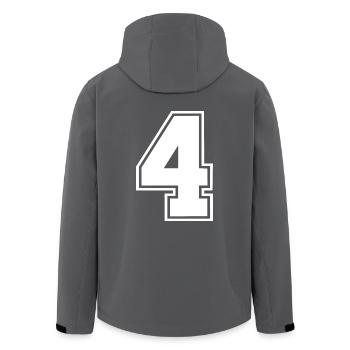 4 - Veste softshell homme en polyester recyclé Stanley/Stella - charbon - Dos - AI Model Male 185 light (185cm)