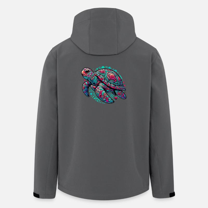Schildkröte - Recycelte Männer Softshell-Jacke von Stanley/Stella - Anthrazit