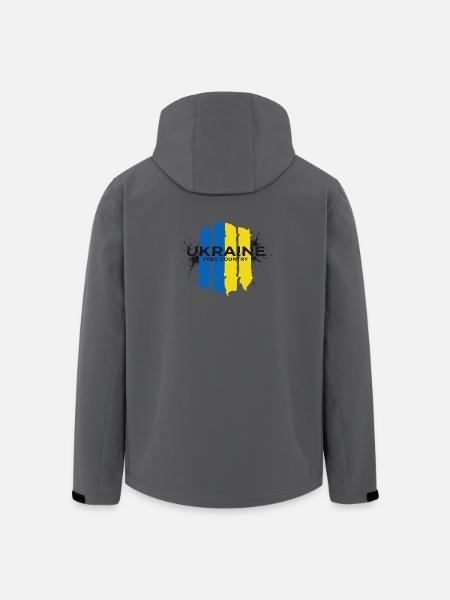 L’Ukraine Pays Libre Drapeau Art - Veste softshell homme en polyester recyclé Stanley/Stella - charbon