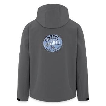 Schlimmer als es aussieht, ME - Recycelte Männer Softshell-Jacke von Stanley/Stella - Anthrazit - Hinten - AI Model Male 185 light (185cm)