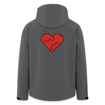 Gooning is for Winner T-Shirt - Recycelte Männer Softshell-Jacke von Stanley/Stella - Anthrazit - Hinten - AI Model Male 185 light (185cm)