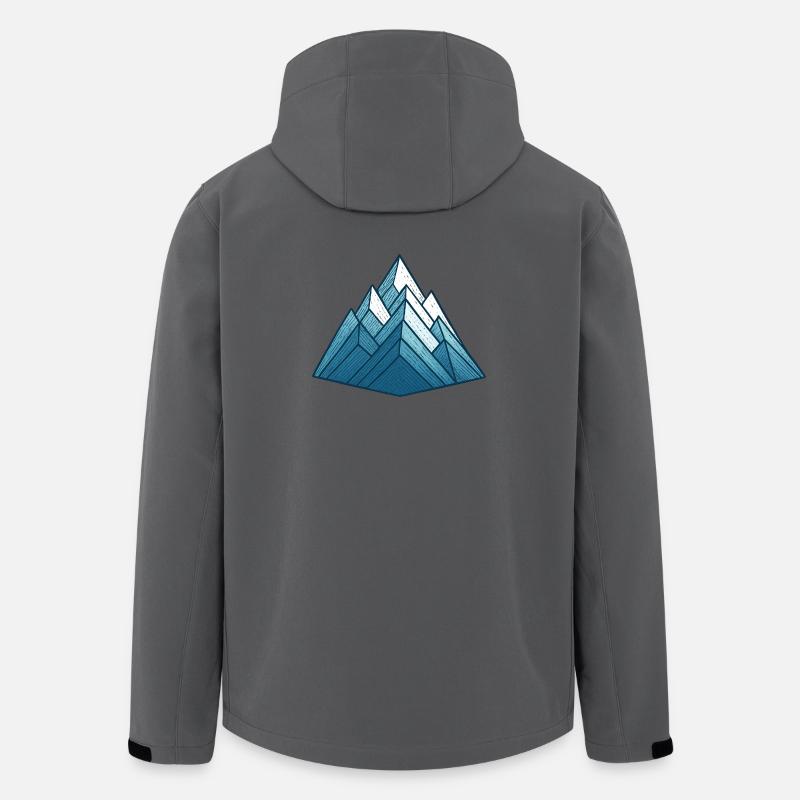 Berg – Ski – Wandern - Recycelte Männer Softshell-Jacke von Stanley/Stella - Anthrazit