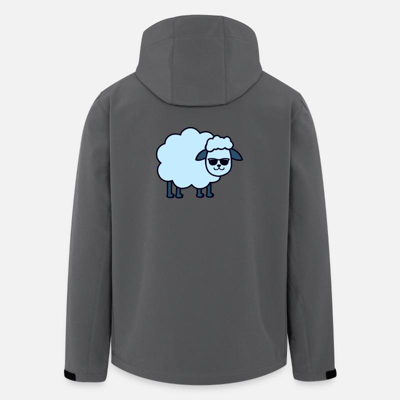 Sonnenbrillen Schaf Blau - Recycelte Männer Softshell-Jacke von Stanley/Stella - Anthrazit