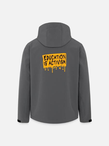 Education Is Activism Bildung Aktivismus Statement - Men’s Recycled Softshell Jacket by Stanley/Stella - anthracite
