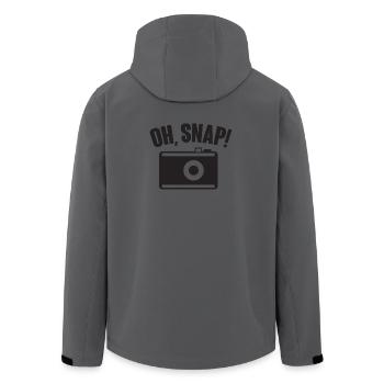 Oh, Snap! - photographie - Veste softshell homme en polyester recyclé Stanley/Stella - charbon - Dos - AI Model Male 185 light (185cm)
