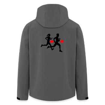Courir ensemble - Veste softshell homme en polyester recyclé Stanley/Stella - charbon - Dos - AI Model Male 185 light (185cm)