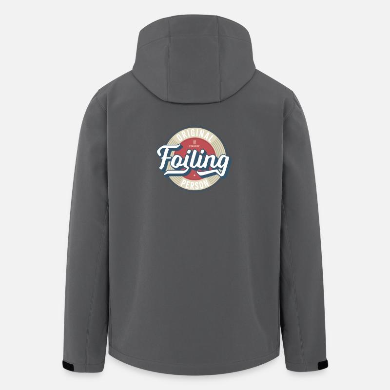 Foiling Label - Recycelte Männer Softshell-Jacke von Stanley/Stella - Anthrazit