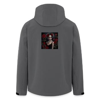 Vampirdame - Recycelte Männer Softshell-Jacke von Stanley/Stella - Anthrazit - Hinten - AI Model Male 185 light (185cm)