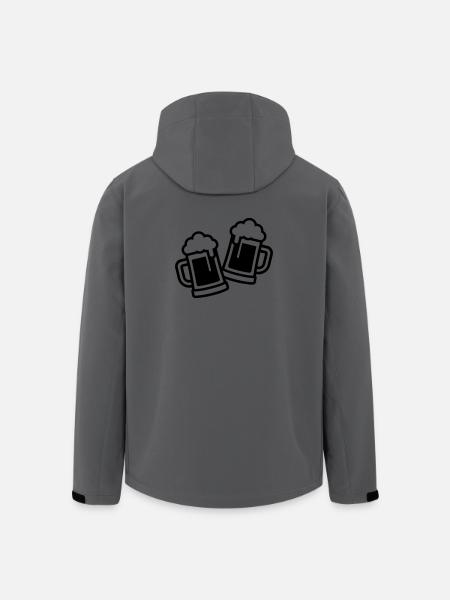 Chope à bière Verre à bière - Veste softshell homme en polyester recyclé Stanley/Stella - charbon