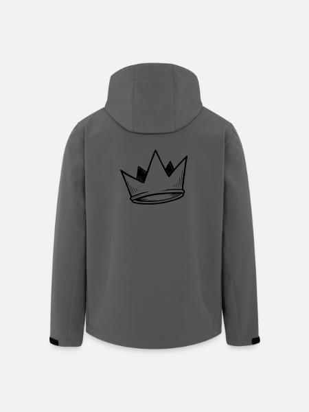 Crown Vector | Doodle Look - Men’s Recycled Softshell Jacket by Stanley/Stella - anthracite