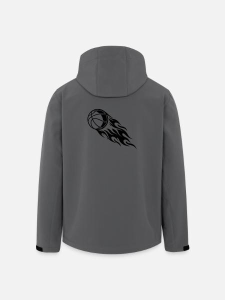 Basketball Fire - Veste softshell homme en polyester recyclé Stanley/Stella - charbon