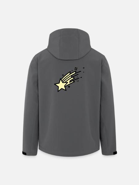 Shooting Star Comet Comic - Men’s Recycled Softshell Jacket by Stanley/Stella - anthracite