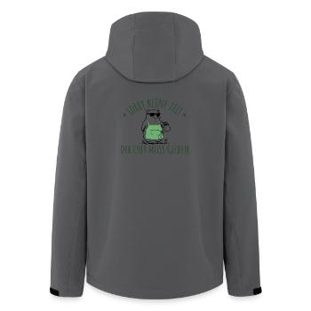 Gartenarbeit Der Chef muss gießen Hobbygärtner - Recycelte Männer Softshell-Jacke von Stanley/Stella - Anthrazit - Hinten - AI Model Male 185 light (185cm)