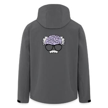 Gehirn eines Professors - Recycelte Männer Softshell-Jacke von Stanley/Stella - Anthrazit - Hinten - AI Model Male 185 light (185cm)