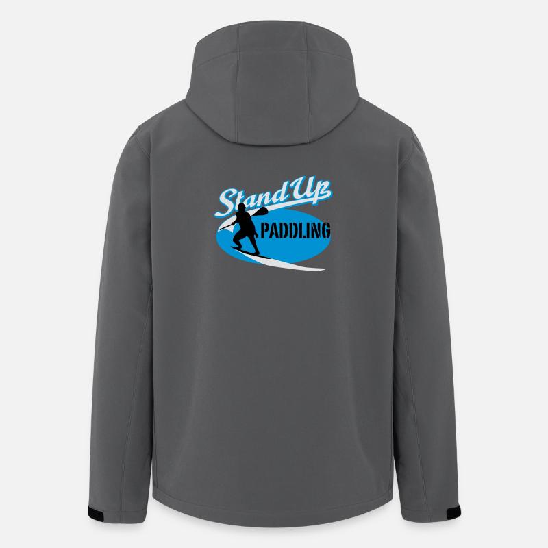 Stand Up Paddling | Surfing | Paddling - Men’s Recycled Softshell Jacket by Stanley/Stella - anthracite
