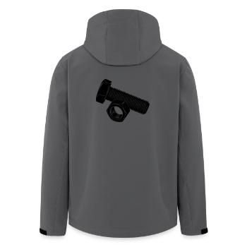 Boulon et écrou - Veste softshell homme en polyester recyclé Stanley/Stella - charbon - Dos - AI Model Male 185 light (185cm)