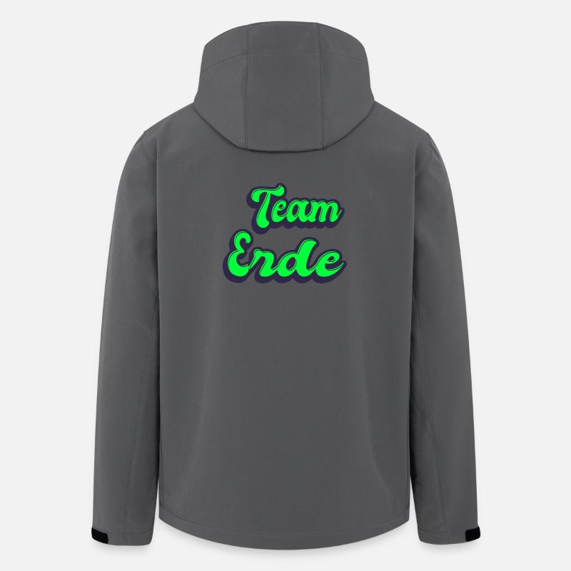 Team Erde - Recycelte Männer Softshell-Jacke von Stanley/Stella - Anthrazit