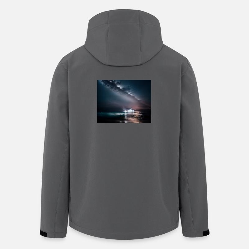 Ship at night - Men’s Recycled Softshell Jacket by Stanley/Stella - anthracite