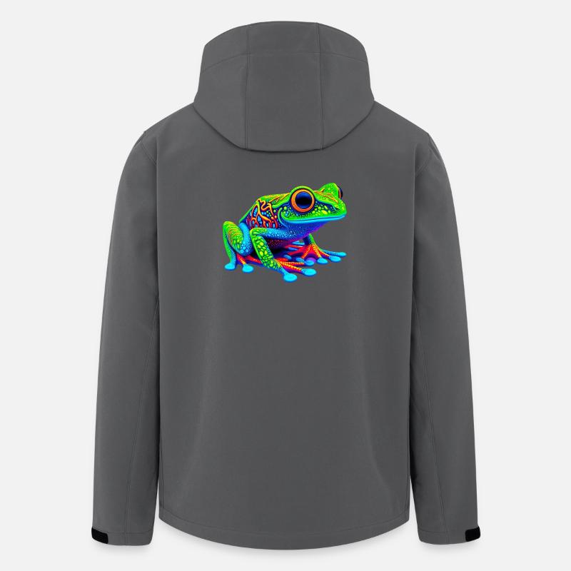 Frosch - Recycelte Männer Softshell-Jacke von Stanley/Stella - Anthrazit