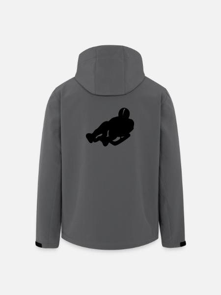 Schlitten - Recycelte Männer Softshell-Jacke von Stanley/Stella - Anthrazit