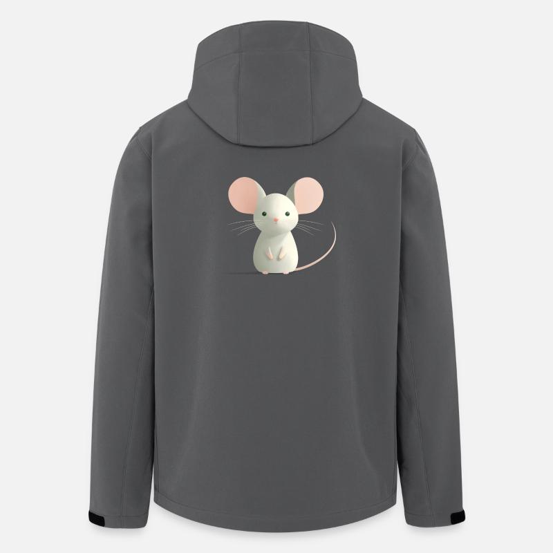 Maus - Recycelte Männer Softshell-Jacke von Stanley/Stella - Anthrazit