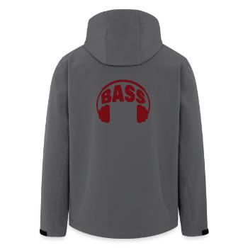 BASS - Recycelte Männer Softshell-Jacke von Stanley/Stella - Anthrazit - Hinten - AI Model Male 185 light (185cm)