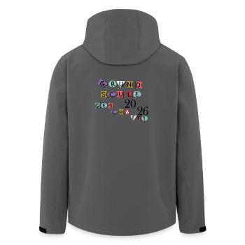 Fin de l’école primaire - Veste softshell homme en polyester recyclé Stanley/Stella - charbon - Dos - AI Model Male 185 light (185cm)