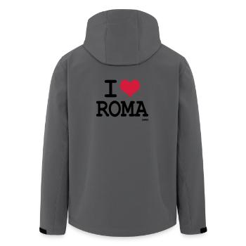 i love roma by wam - Recycelte Männer Softshell-Jacke von Stanley/Stella - Anthrazit - Hinten - AI Model Male 185 light (185cm)