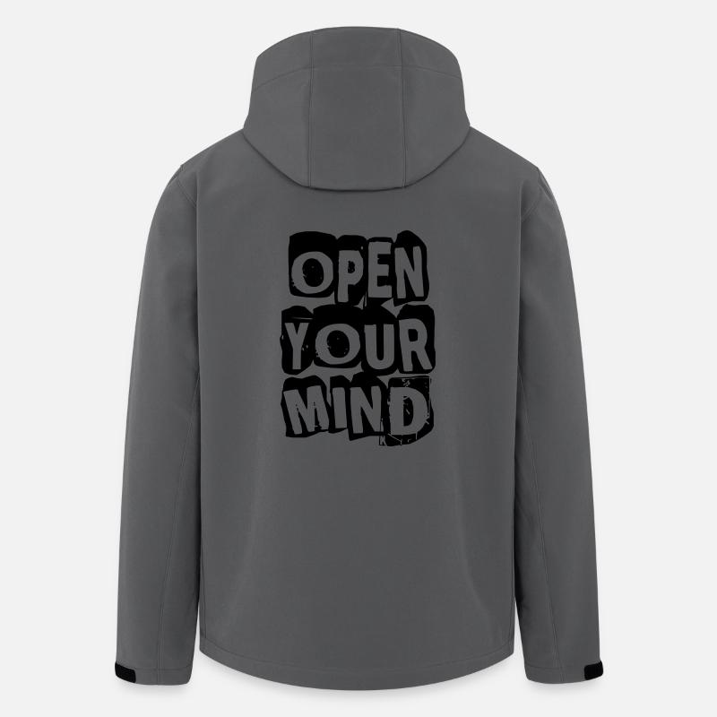Open Your Mind - Men’s Recycled Softshell Jacket by Stanley/Stella - anthracite