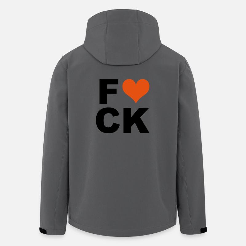 Fuck - Recycelte Männer Softshell-Jacke von Stanley/Stella - Anthrazit
