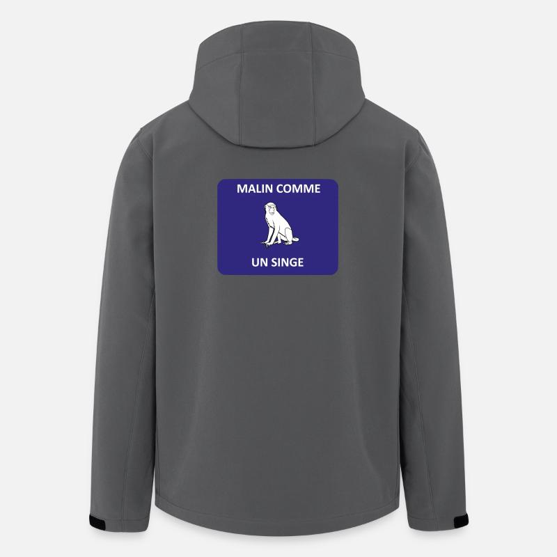 Clever wie ein Affe - Recycelte Männer Softshell-Jacke von Stanley/Stella - Anthrazit