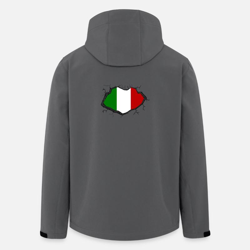 Italienische Flagge - Recycelte Männer Softshell-Jacke von Stanley/Stella - Anthrazit