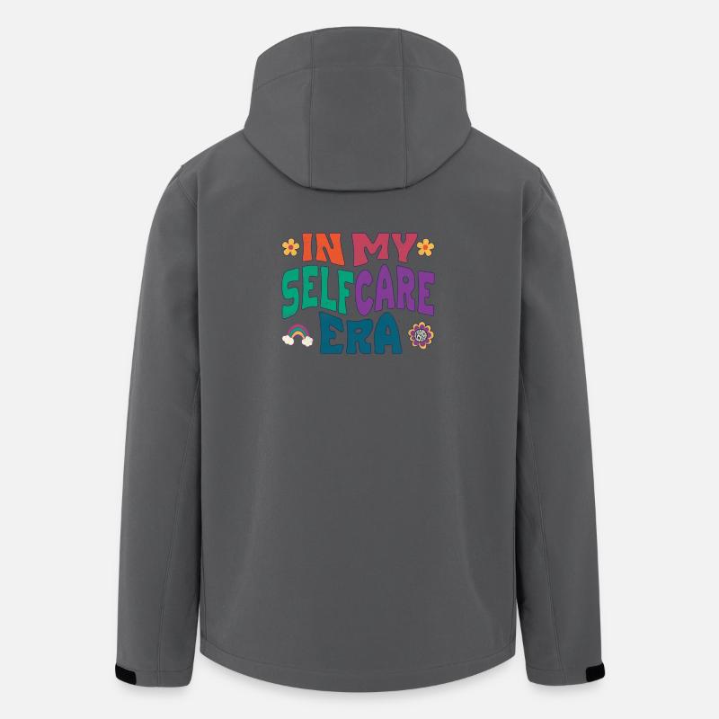 À mon époque de l’auto-soin - Veste softshell homme en polyester recyclé Stanley/Stella - charbon