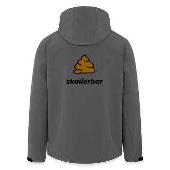 skalierbar - Recycelte Männer Softshell-Jacke von Stanley/Stella - Anthrazit - Hinten - AI Model Male 185 light (185cm)