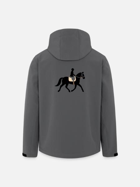 Rider Horse Silhouette Logo - Men’s Recycled Softshell Jacket by Stanley/Stella - anthracite
