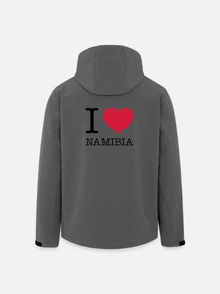 I LOVE NAMIBIA - Men’s Recycled Softshell Jacket by Stanley/Stella - anthracite