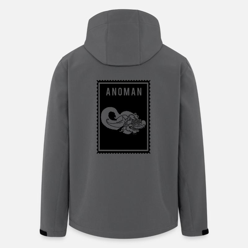 Anoman - Wayang - Recycelte Männer Softshell-Jacke von Stanley/Stella - Anthrazit