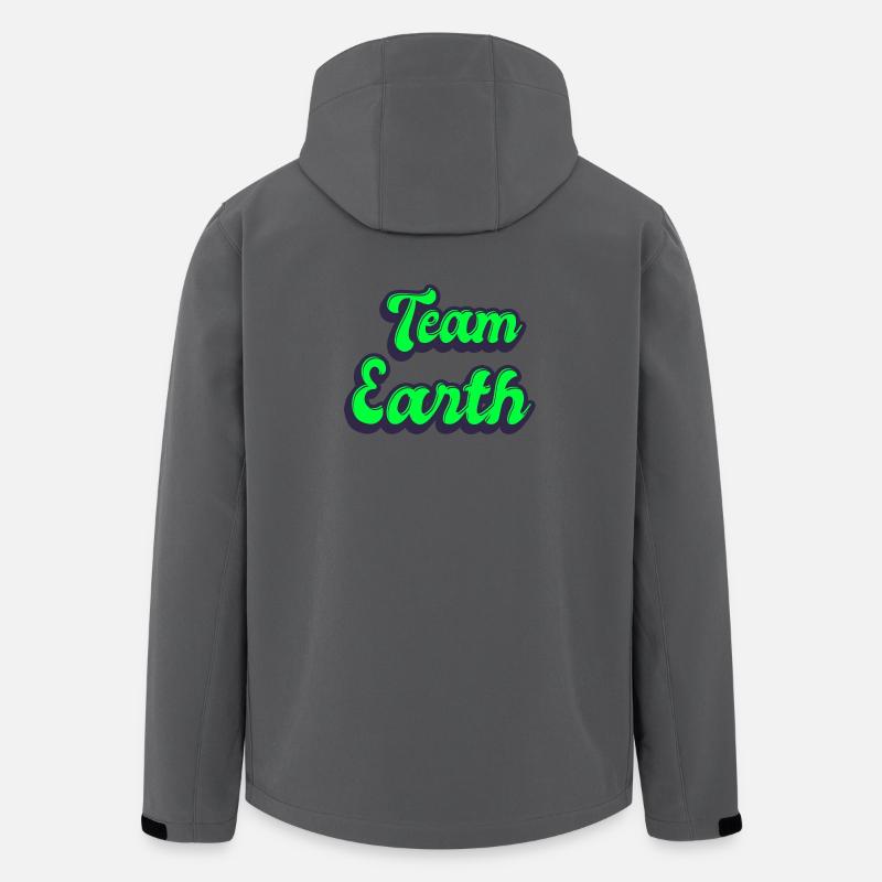 Team Erde - Recycelte Männer Softshell-Jacke von Stanley/Stella - Anthrazit